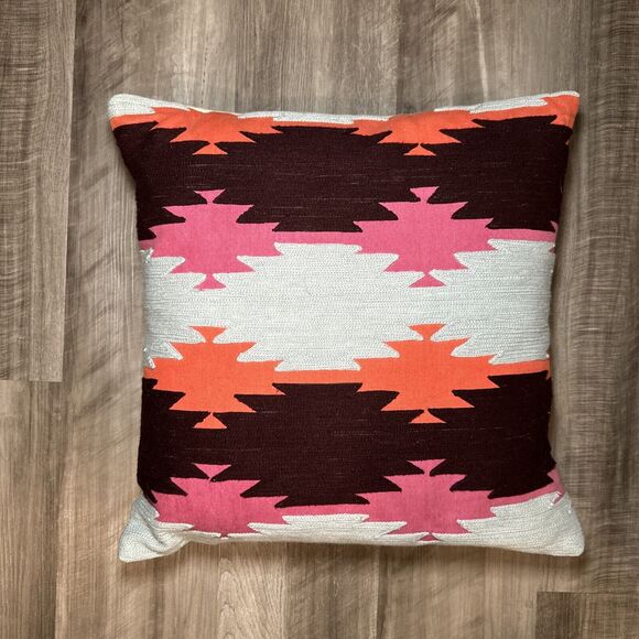 Suki Cheema Throw Pillow With Down Feather Insert - 18x18 - Picture 1 of 8